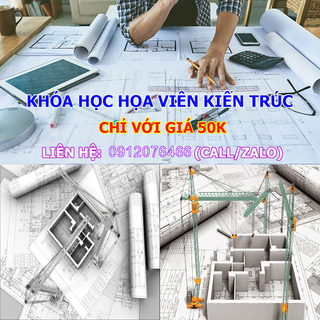 Khóa học họa viên kiến trúc – giá 50k