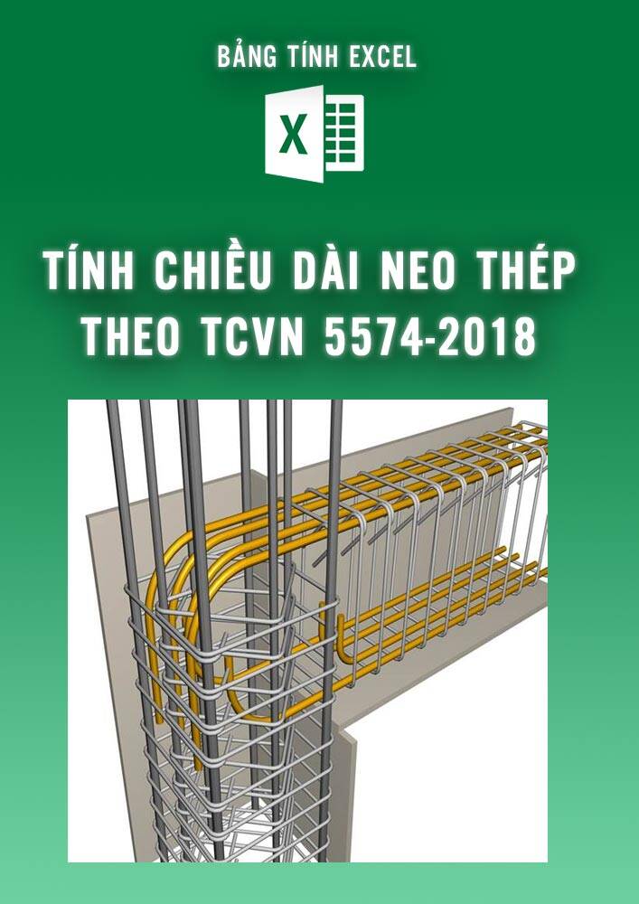 Tính chiều dài neo thép theo TCVN 5574-2018