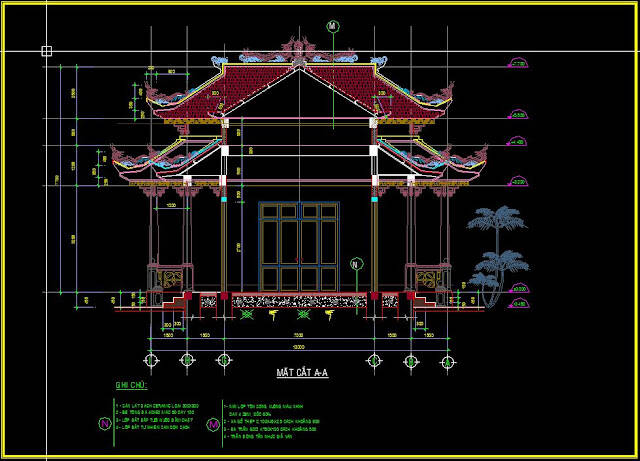 Bản vẽ thiết kế chùa Bảo Sơn