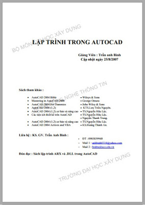 Lập trình trong Autocad