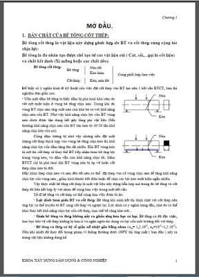 Giáo trình BTCT – Phần cấu kiện cơ bản