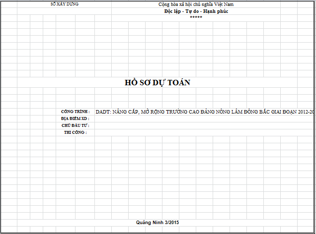 DỰ TOÁN BỂ TỰ HOẠI