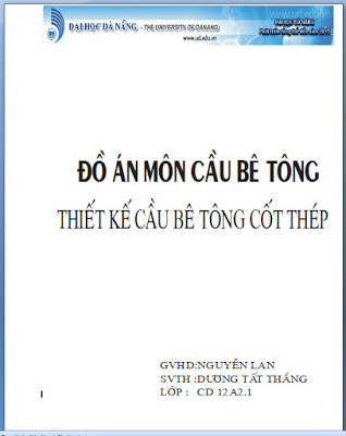 Đồ án thiết kế cầu bê tông cốt thép