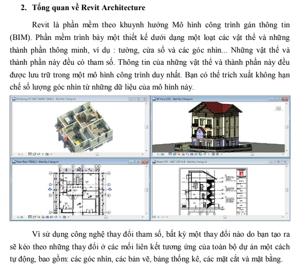 Giáo trình Revit Architecture – Trường ĐHXD