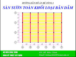 Hướng dẫn đồ án bê tông 1 sàn sườn toàn khối loại bản dầm