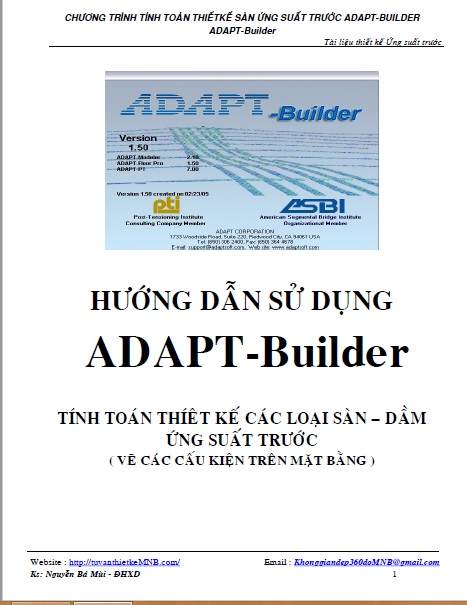 Tính toán thiết kế các loại sàn – dầm ứng suất trước || Hướng dẫn sử dụng ADAPT – Builder