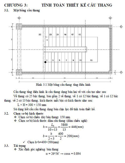 Tính toán thiết kế cầu thang