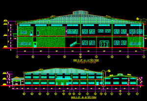 File autocad nhà xưởng Bình Dương