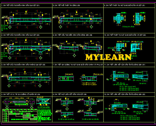 ghi chú chung trong bản vẽ kết cấu