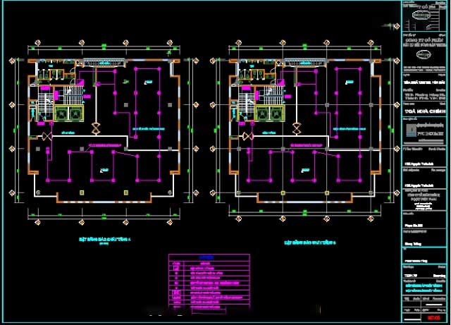 Thiết kế file cad Phòng cháy chữa cháy